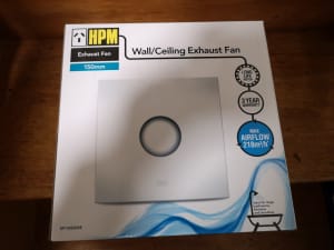 HPM 150MM stylish Wall Ceiling Exhaust Fan Square 218m3 /h