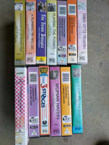 The 3 stooges VHS tapes