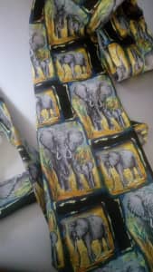 Men's tie silk elephant animals Africa fashion