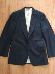 Mens Paul Stuart Coat Blazer Jacket Size 38 Reguler Darker Grey