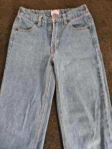 Ghanda wide leg denim jeans 7-8