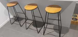 Bar stools x 3- sold pending pick up
