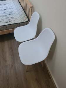 ikea white color dining chairs