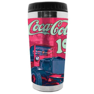 Coca Cola Thermo Cup Big Truck Drinks Travel Mug New - Perth