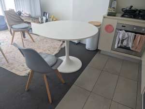 IKEA Round White Table - 4 Seater