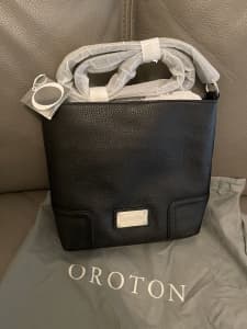 Oroton womens mystical MN HOBO bag black