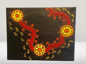 Indigenous artwork - stretched canvas