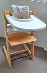 Stokke Tripp trapp high chair with accessories