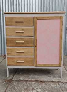 Upcycled antique dresser drawers