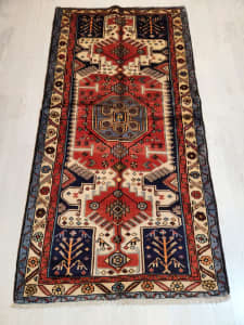 Persian handmade soft wool Hamedan rug 200×100 cm No: 73