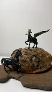 Antique flying horse statue for sale