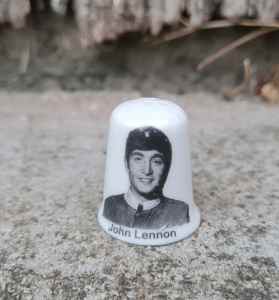 Vintage Fine Bone China John Lennon Stoke on Trent Thimble 