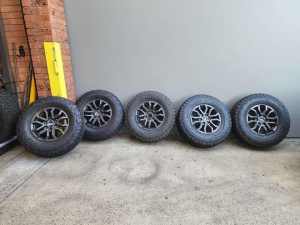 5x 17 Genuine Ford Raptor Wheels & BFG K02 Tyres