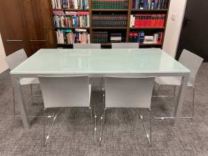 Aero Conference Table and Chairs (Excellent Condition)