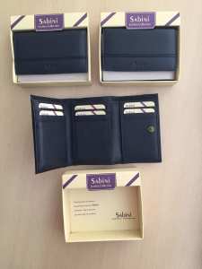Sabini Ladies 4-fold Wallets, Black - Brand New in Box