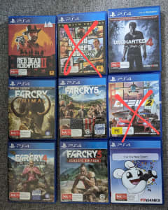 PS4 games Excellent condition $15 each.