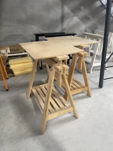 Timber trestle legs for table - pair 