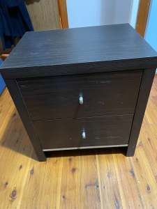 Dark wooden drawer