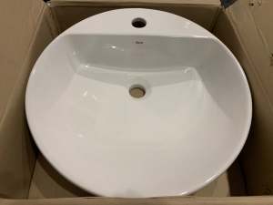 Above Counter ROCA Fusion O Circular Wash Basin (Brand New In Box)