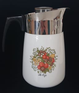 Vintage Corning Ware  Le cafe 6 cups Percolator Cofee pot