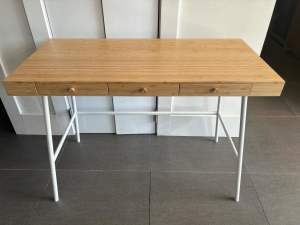 IKEA LILLSEN Desk (Bamboo) - 102 x 49cm