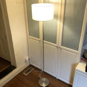 Ikea RINGSTA SKAFTET nickel plated Floor lamp
