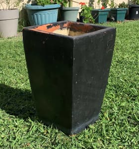 Upright Rectangular Terracotta Clay Pot