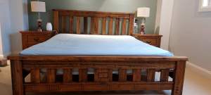 King bed frame in solid wood( sold )