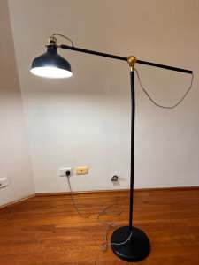 IKEA stand light RANARP Floor/reading lamp, black and white