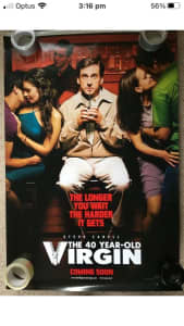 THE 40 YEAR OLD VIRGIN ORIGINAL D/S MOVIE POSTER SET OF 2