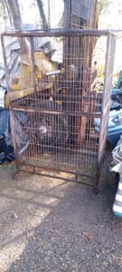Cage large bird parrot cage on wheel casters
