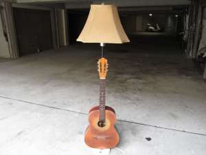 Original hand made floor lamp ,,My old guitar