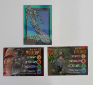 Vintage Marvel Vs Wildstorm - 1997 - 3 x RARE CHASE CARDS-NEAR MINT