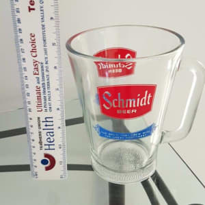 Huge Beer glass, Schmidt branding, big glass for a big thirst