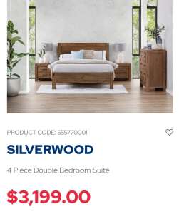 Solid wood bedroom with free mattress 