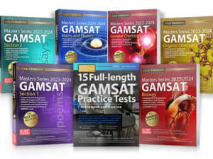 GAMSAT Masters Series 2023 - 2024: All 6 Books PLUS 15-exam HEAPS Book