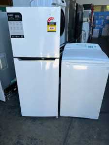CHIQ 202 LITRES FRIDGE FREEZER AND FISHER AND PAYKEL 5.5KG WASHING MAC