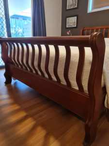 Queens size bed and mattress
