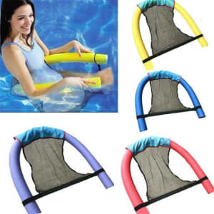 4 Pcs Floating Pool Noodle Mesh Chair Net for Swimming Seat Water Relaxation Noodle Not Included 