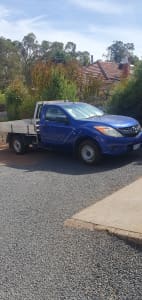 2012 MAZDA BT-50 XT (4x2) 6 SP MANUAL C/CHAS, 3 seats All Others