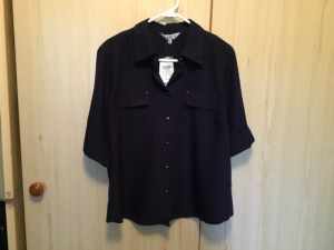 Navy Shirt/Blouse by Noni-B Label, New.