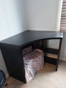 Black timber Desk