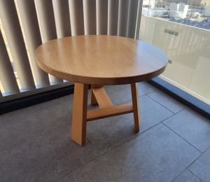 Solid oak side table 