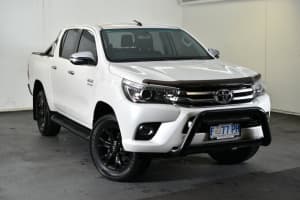 2016 Toyota Hilux GUN126R SR5 Double Cab Crystal Pearl 6 Speed Sports Automatic Utility