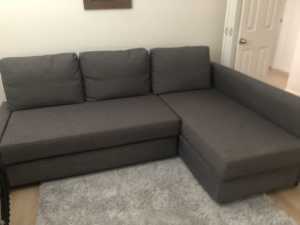 IKEA Friheten pullout sofa bed converts to Queen Bed