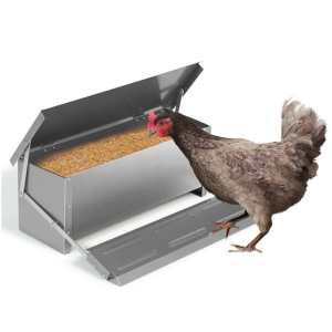 10KG 12.5L Garden Farm Automatic Food Storage Box Stand Chicken Feeder