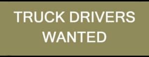 Experienced MR truck driver needed