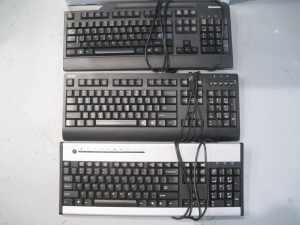 Box with 35 USB Keyboards: Acer and Lenovo