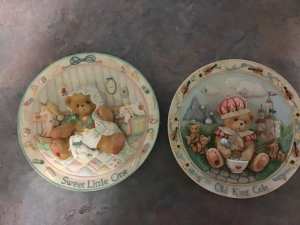 Cherished Teddies Two Collectors Plates