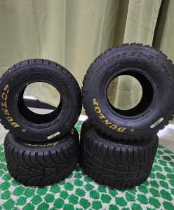 Wanted: Go-kart wet/dirt Tyres, Dunlop Senior Tyre set